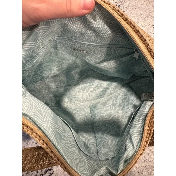 The Sak Sequoia Women's Handbag Brown Crochet Pockets Shoulder Strap Hobo Bag - Picture 5 of 9